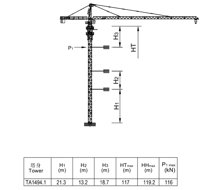 Topkit Tower Crane TC4708-4