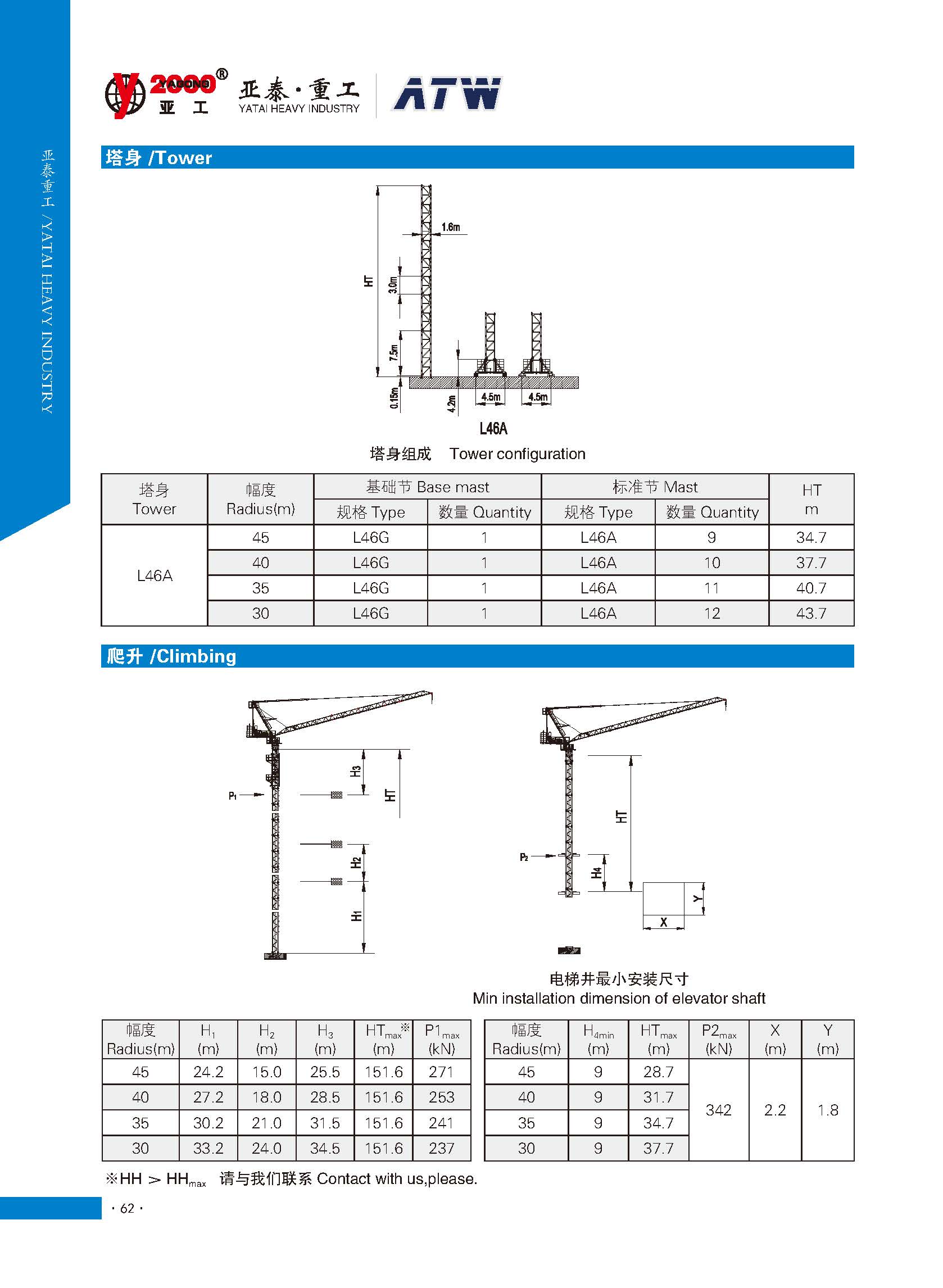 Topless Tower Crane LTC4520-6