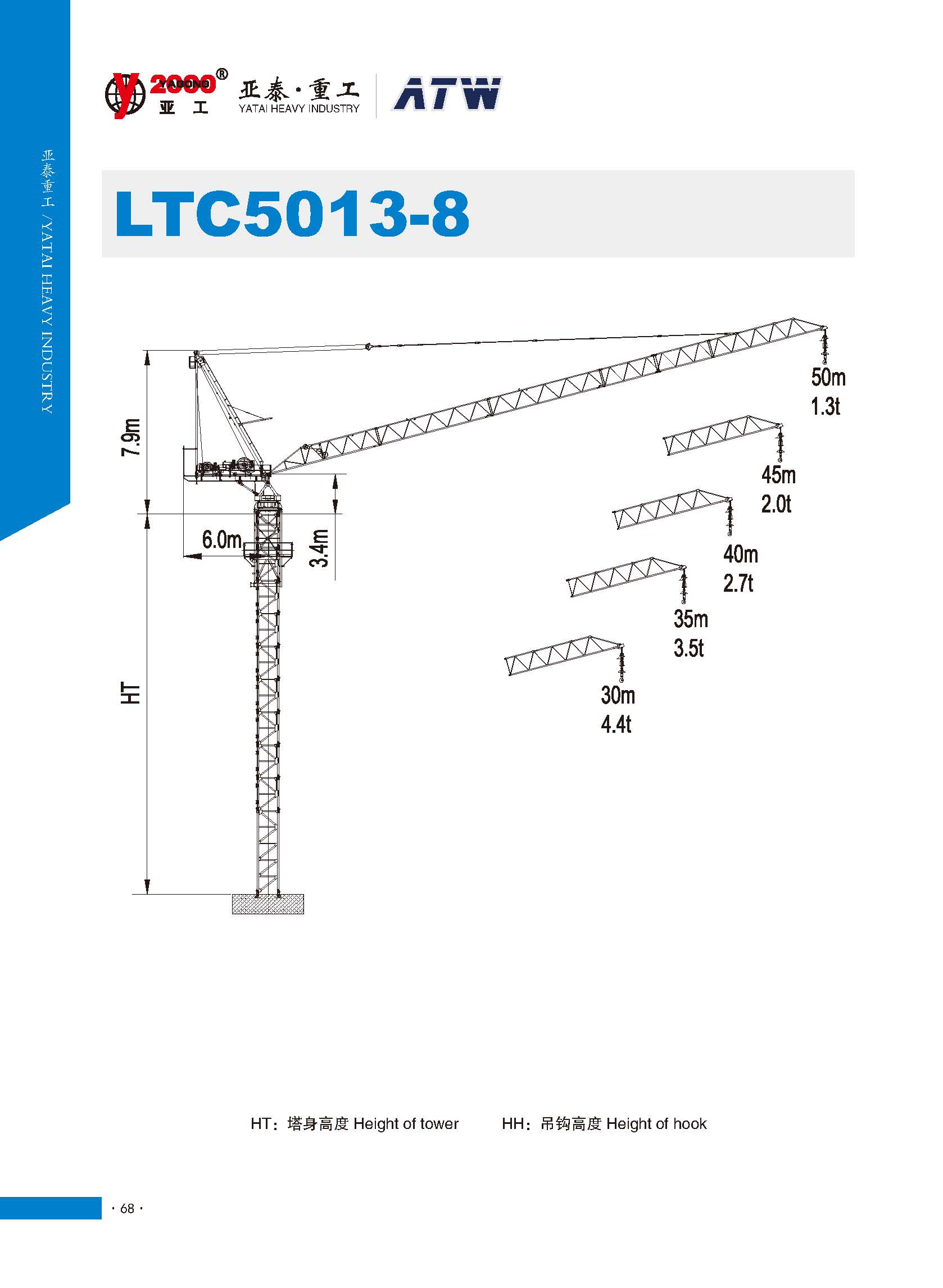 Topless Tower Crane LTC5013-8